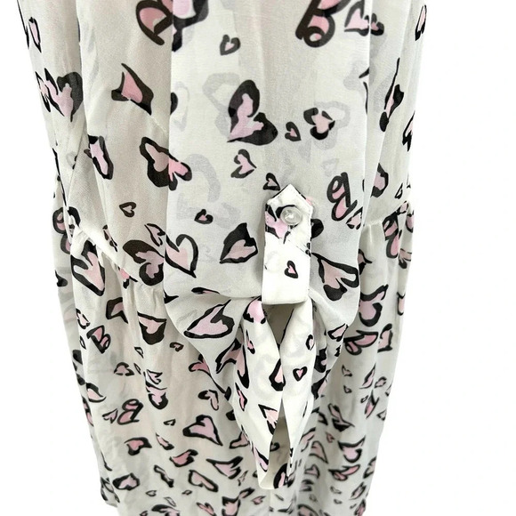 Torrid Barbie Lexie White Hearts Hi-Lo Babydoll Tunic Top Plus Size 2X - Picture 6 of 12